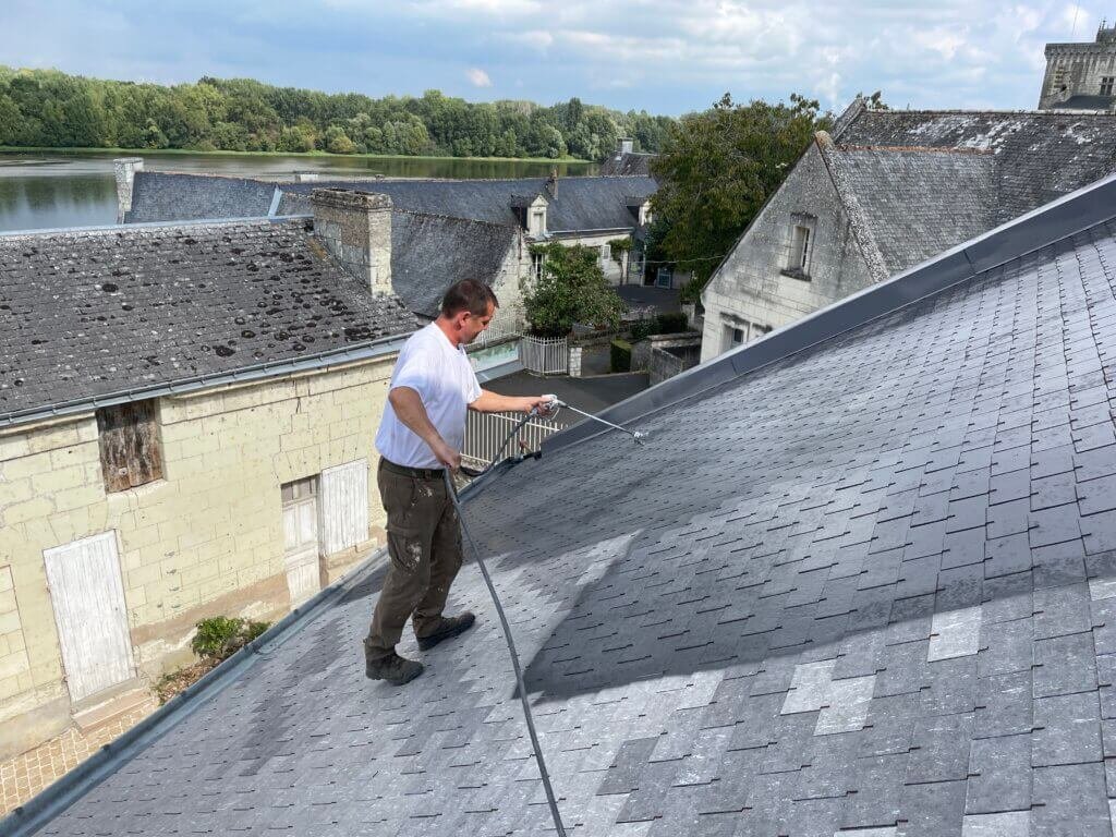 Mise en peinture toiture 